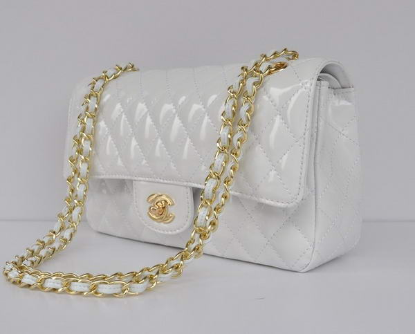 buy Cheap Chanel 2.55 Series White Patent Leather Flap Bag Gold Hardware buy Cheap Chanel 2.55 Series White Patent Leather Flap Bag Gold Hardware