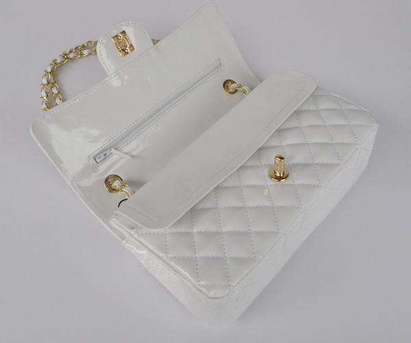 buy Cheap Chanel 2.55 Series White Patent Leather Flap Bag Gold Hardware buy Cheap Chanel 2.55 Series White Patent Leather Flap Bag Gold Hardware