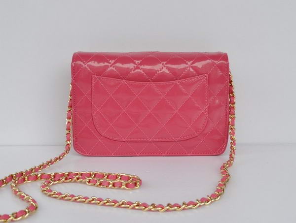 Top Quality Chanel A33814 Peach Patent Leather Flap Bag Gold Top Quality Chanel A33814 Peach Patent Leather Flap Bag Gold