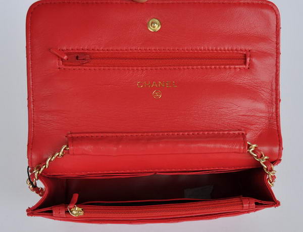 New Color Chanel A33814 Red Sheepskin Leather Flap Bag Gold New Color Chanel A33814 Red Sheepskin Leather Flap Bag Gold