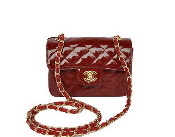 Wholesale Chanel Classic mini Flap Bag 1115 Bordeaux Patent Gold Hardware Wholesale Chanel Classic mini Flap Bag 1115 Bordeaux Patent Gold Hardware