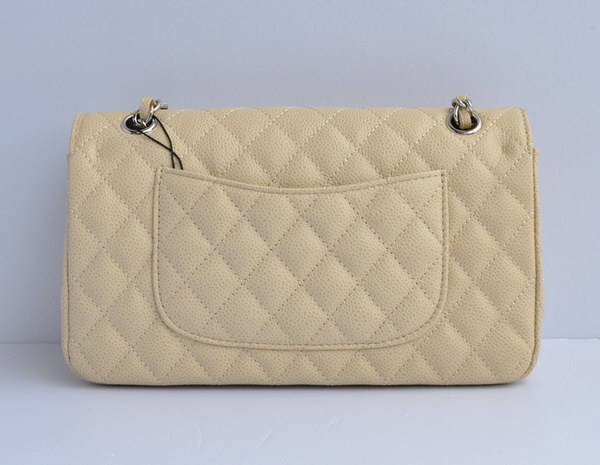 Chanel 2.55 Quilted Flap Bag 1112 Beige with Silver Hardware Chanel 2.55 Quilted Flap Bag 1112 Beige with Silver Hardware