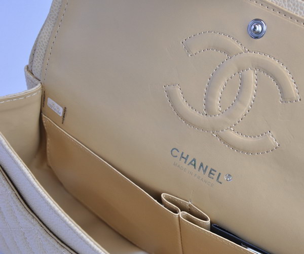Chanel 2.55 Quilted Flap Bag 1112 Beige with Silver Hardware Chanel 2.55 Quilted Flap Bag 1112 Beige with Silver Hardware