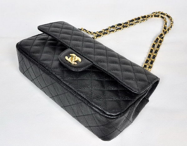 Chanel 2.55 Quilted Flap Bag 1112 Black with Gold Hardware Chanel 2.55 Quilted Flap Bag 1112 Black with Gold Hardware