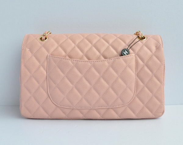 Chanel Classic 2.55 Series Pink Caviar Golden Chain Quilted Flap Bag 1113 Chanel Classic 2.55 Series Pink Caviar Golden Chain Quilted Flap Bag 1113