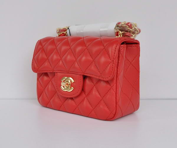 Cheap Chanel Classic mini Flap Bag 1115 Red Sheepskin Golden Hardware Cheap Chanel Classic mini Flap Bag 1115 Red Sheepskin Golden Hardware