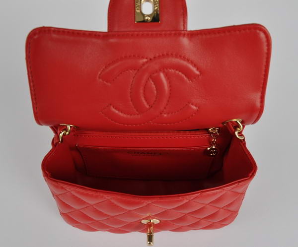 Cheap Chanel Classic mini Flap Bag 1115 Red Sheepskin Golden Hardware Cheap Chanel Classic mini Flap Bag 1115 Red Sheepskin Golden Hardware