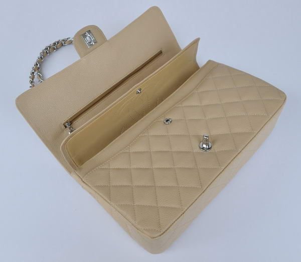 Cheap Chanel 2.55 Series Flap Bag 1113 Apricot Leather Silver Hardware Cheap Chanel 2.55 Series Flap Bag 1113 Apricot Leather Silver Hardware