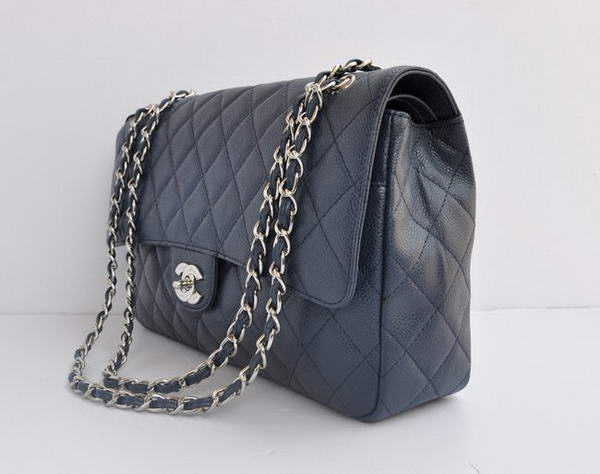 Cheap Chanel 2.55 Series Flap Bag 1113 Blue Leather Silver Hardware Cheap Chanel 2.55 Series Flap Bag 1113 Blue Leather Silver Hardware