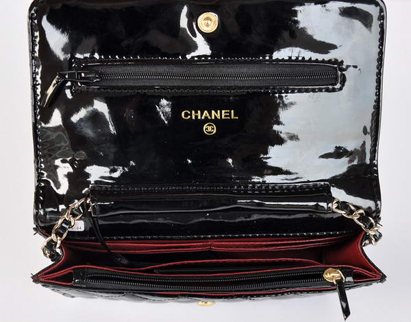 Cheap Chanel Mini Flap Bag A33814 Black Patent Golden Cheap Chanel Mini Flap Bag A33814 Black Patent Golden