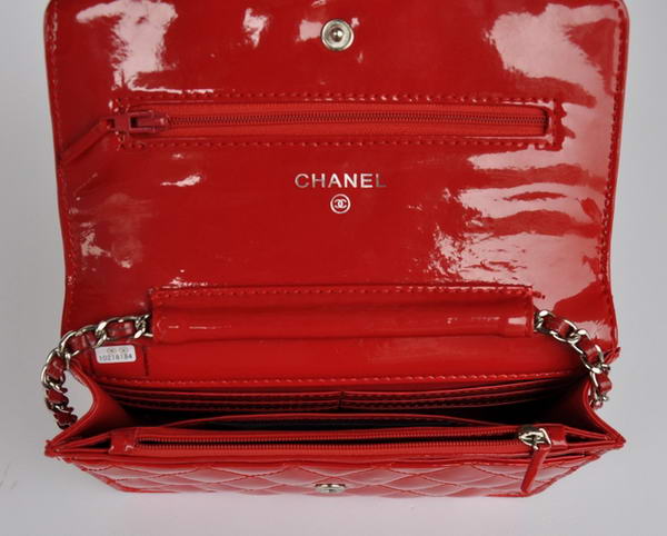Cheap Chanel Mini Flap Bag A33814 Red Patent Silver Cheap Chanel Mini Flap Bag A33814 Red Patent Silver