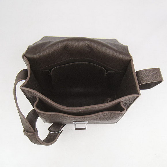 Hermes Deep-Coffee Cow Leather Messenger Bags H2811 Hermes Deep-Coffee Cow Leather Messenger Bags H2811