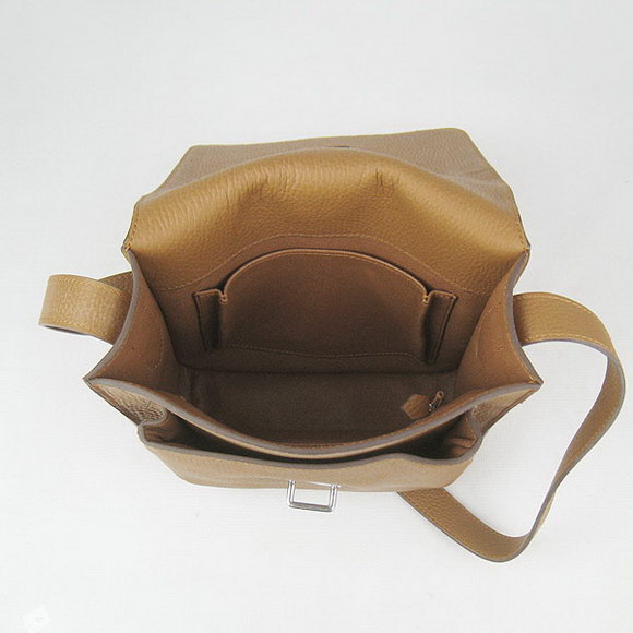 Hermes Light-Coffee Cow Leather Messenger Bags H2811 Hermes Light-Coffee Cow Leather Messenger Bags H2811
