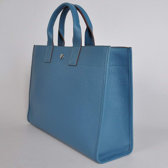 Hermes Briefcase 40CM Bag Clemence Leather Blue Hermes Briefcase 40CM Bag Clemence Leather Blue