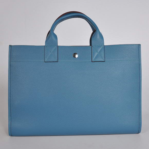 Hermes Briefcase 40CM Bag Clemence Leather Blue Hermes Briefcase 40CM Bag Clemence Leather Blue