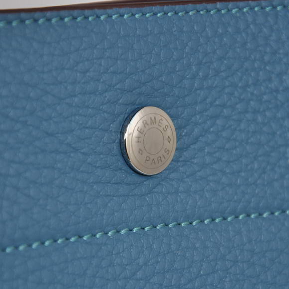 Hermes Briefcase 40CM Bag Clemence Leather Blue Hermes Briefcase 40CM Bag Clemence Leather Blue