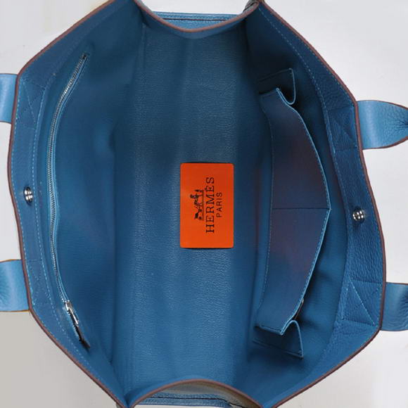 Hermes Briefcase 40CM Bag Clemence Leather Blue Hermes Briefcase 40CM Bag Clemence Leather Blue