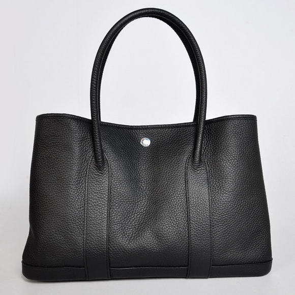 Hermes Garden Party 36CM Bag Clemence Black Hermes Garden Party 36CM Bag Clemence Black