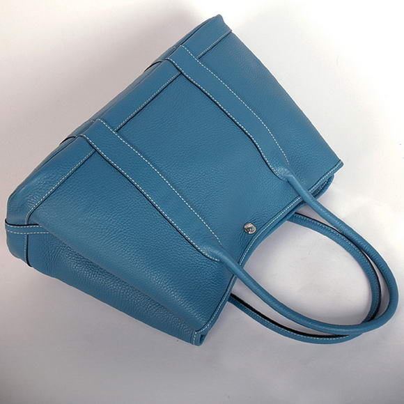 Hermes Garden Party 36CM Bag Clemence Blue Hermes Garden Party 36CM Bag Clemence Blue