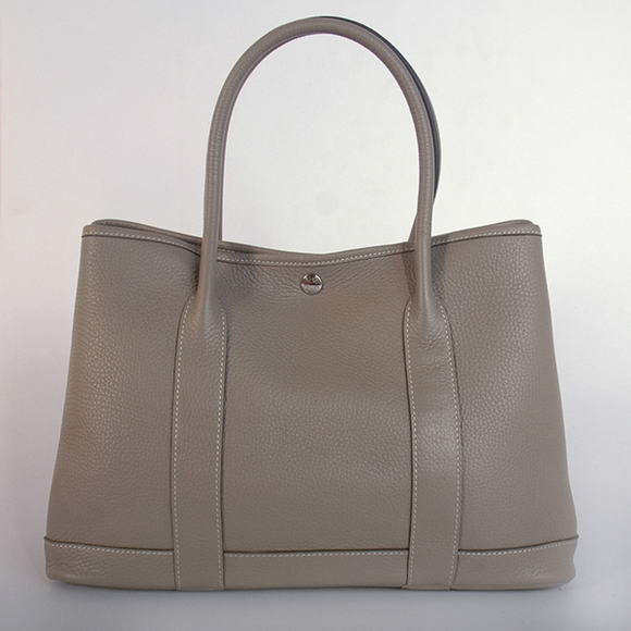 Hermes Garden Party 36CM Bag Clemence Grey Hermes Garden Party 36CM Bag Clemence Grey