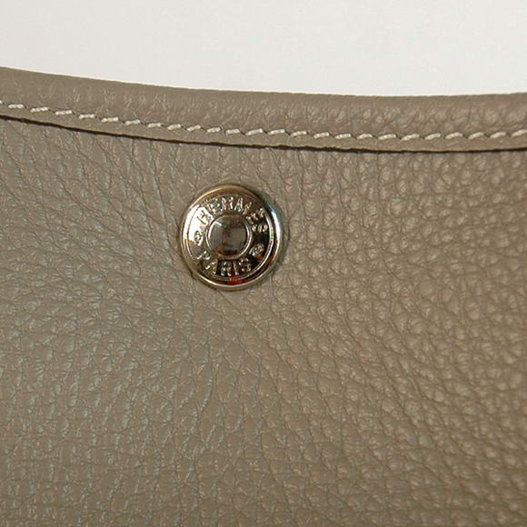 Hermes Garden Party 36CM Bag Clemence Grey Hermes Garden Party 36CM Bag Clemence Grey