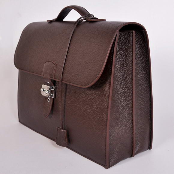 Hermes Sac Depeche 38cm Briefcase Clemence Brown Hermes Sac Depeche 38cm Briefcase Clemence Brown