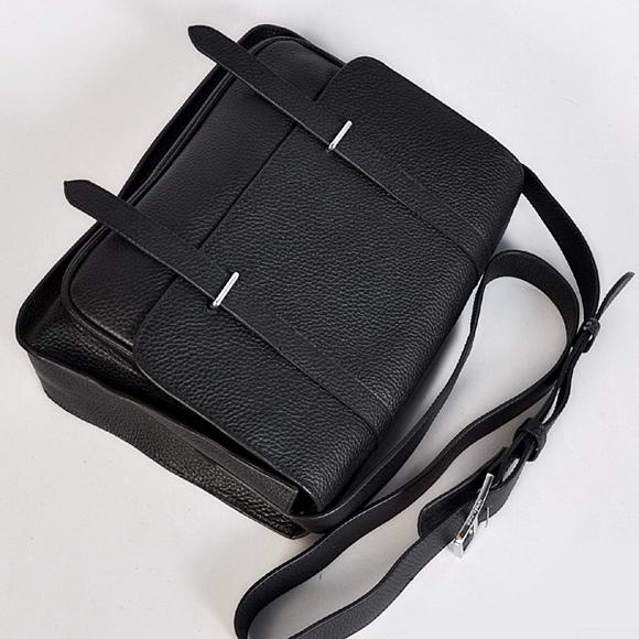 Hermes Steve 32CM Mens Bag Clemence Black Hermes Steve 32CM Mens Bag Clemence Black