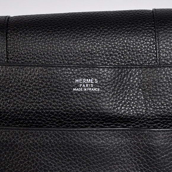 Hermes Steve 32CM Mens Bag Clemence Black Hermes Steve 32CM Mens Bag Clemence Black