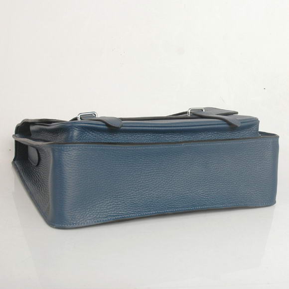 Hermes Steve 35CM Messenger Bag Clemence Leather Dark Blue Hermes Steve 35CM Messenger Bag Clemence Leather Dark Blue