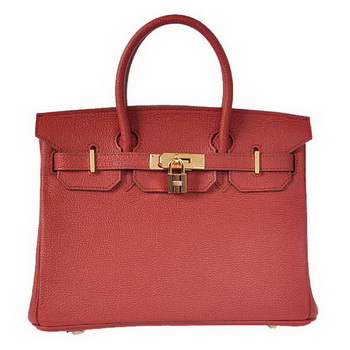 Hermes Birkin 30CM Tote Bags Bordeaux Smooth Leather Gold Hermes Birkin 30CM Tote Bags Bordeaux Smooth Leather Gold
