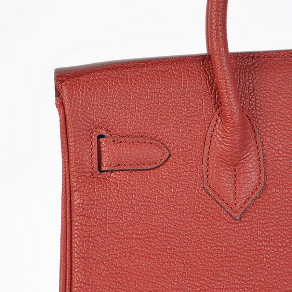 Hermes Birkin 30CM Tote Bags Bordeaux Smooth Leather Gold