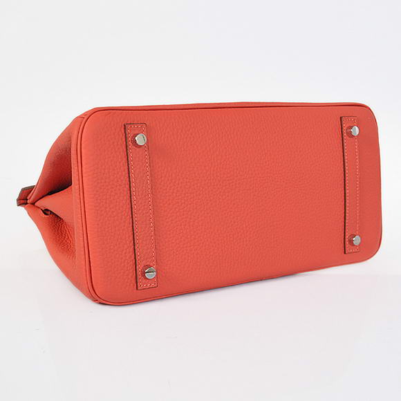 Hermes Birkin 30CM Tote Bags Pompadour Grain Leather Silver Hermes Birkin 30CM Tote Bags Pompadour Grain Leather Silver