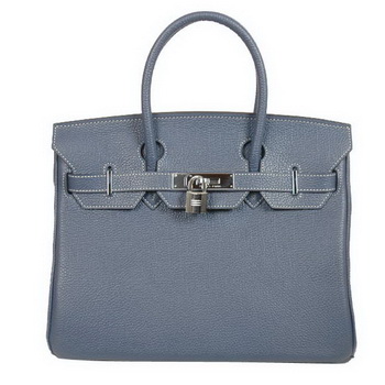 Hermes Birkin 30CM Tote Bags Smooth Togo Leather Dark Blue Hermes Birkin 30CM Tote Bags Smooth Togo Leather Dark Blue