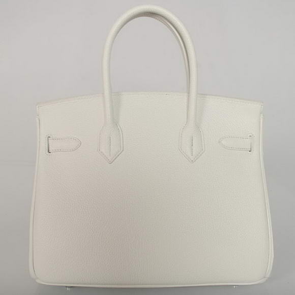 Hermes Birkin 30CM Tote Bags Smooth Togo Leather White Hermes Birkin 30CM Tote Bags Smooth Togo Leather White