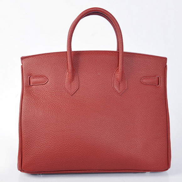 Hermes Birkin 35CM Tote Bags Togo Leather Bordeaux Silver Hermes Birkin 35CM Tote Bags Togo Leather Bordeaux Silver