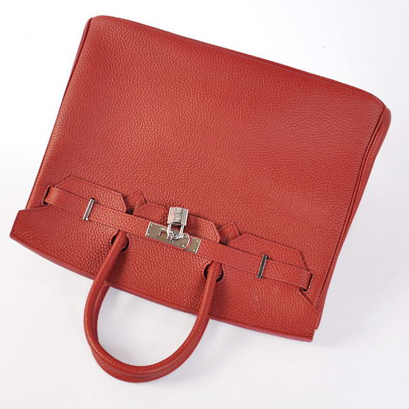 Hermes Birkin 35CM Tote Bags Togo Leather Bordeaux Silver Hermes Birkin 35CM Tote Bags Togo Leather Bordeaux Silver