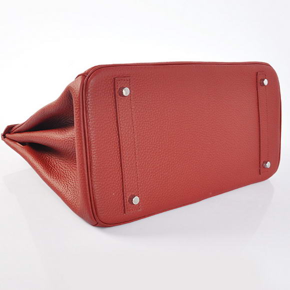 Hermes Birkin 35CM Tote Bags Togo Leather Bordeaux Silver Hermes Birkin 35CM Tote Bags Togo Leather Bordeaux Silver