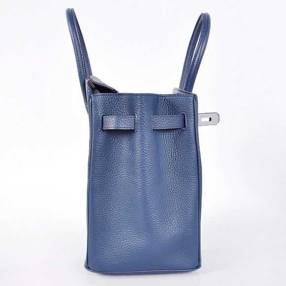Hermes Birkin 35CM Tote Bags Togo Leather Dark Blue Silver Hermes Birkin 35CM Tote Bags Togo Leather Dark Blue Silver