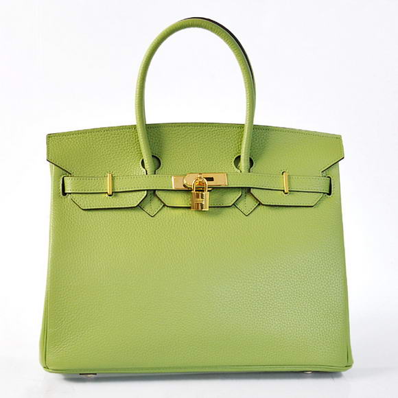 Hermes Birkin 35CM Tote Bags Togo Leather Light Green Golden Hermes Birkin 35CM Tote Bags Togo Leather Light Green Golden