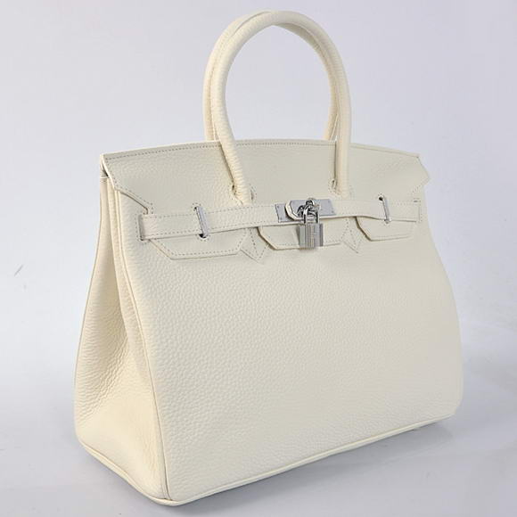 Hermes Birkin 35CM Tote Bags Togo Leather White Silver Hermes Birkin 35CM Tote Bags Togo Leather White Silver