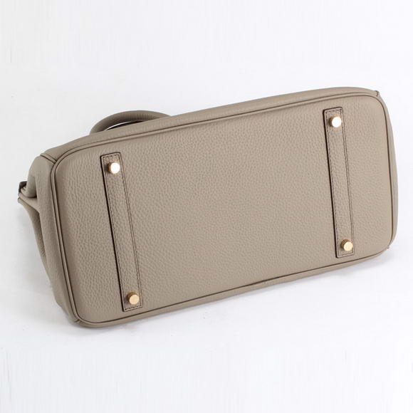 Hermes Birkin 35CM Togo Leather Handbag 6089 Light Grey Golden Hermes Birkin 35CM Togo Leather Handbag 6089 Light Grey Golden