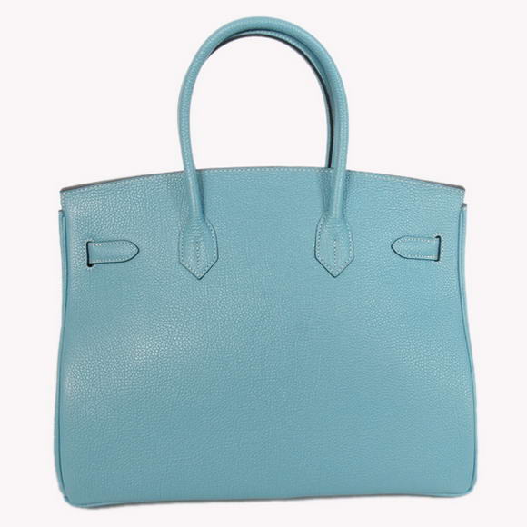 Hermes Birkin 35CM Tote Bags Smooth Togo Leather Light Blue Silver Hermes Birkin 35CM Tote Bags Smooth Togo Leather Light Blue Silver