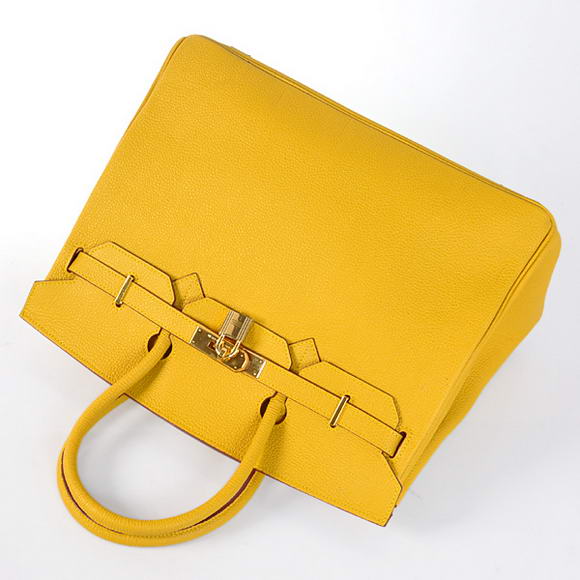 Hermes Birkin 35CM Tote Bags Smooth Togo Leather Yellow Golden Hermes Birkin 35CM Tote Bags Smooth Togo Leather Yellow Golden