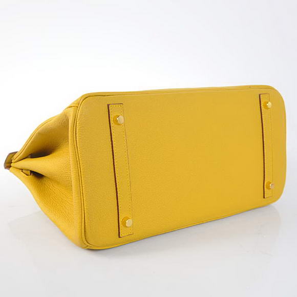 Hermes Birkin 35CM Tote Bags Smooth Togo Leather Yellow Golden Hermes Birkin 35CM Tote Bags Smooth Togo Leather Yellow Golden