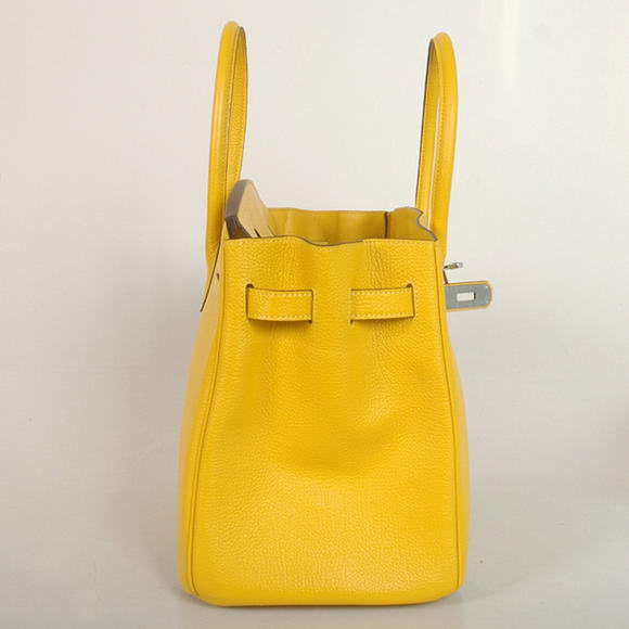 Hermes Birkin 35CM Tote Bags Smooth Togo Leather Yellow Silver Hermes Birkin 35CM Tote Bags Smooth Togo Leather Yellow Silver