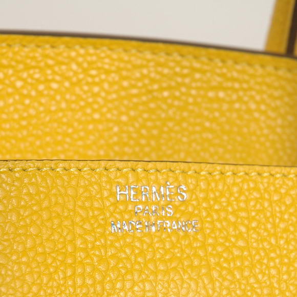 Hermes Birkin 35CM Tote Bags Smooth Togo Leather Yellow Silver Hermes Birkin 35CM Tote Bags Smooth Togo Leather Yellow Silver