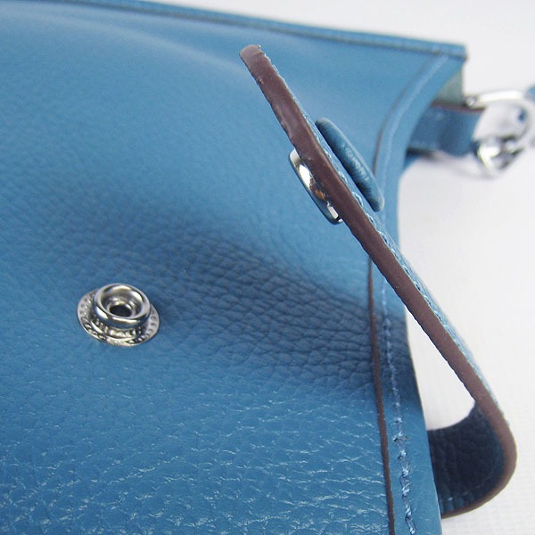 Hermes Cowhide Evelyne Messenger Bag 6309 Blue Hermes Cowhide Evelyne Messenger Bag 6309 Blue