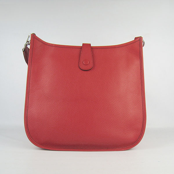 Hermes Cowhide Evelyne Messenger Bag 6309 Red Hermes Cowhide Evelyne Messenger Bag 6309 Red