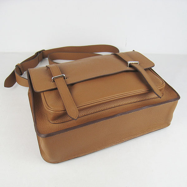 Hermes Jypsiere Togo Leather Messenger Bag H2810 Light Coffee Hermes Jypsiere Togo Leather Messenger Bag H2810 Light Coffee