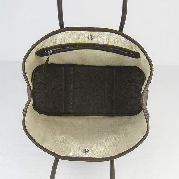 Hermes Jumbo Garden Party Bag Dark Coffee Hermes Jumbo Garden Party Bag Dark Coffee